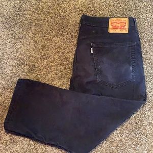 Levi’s 514 Cropped Blue Corduroy Pants